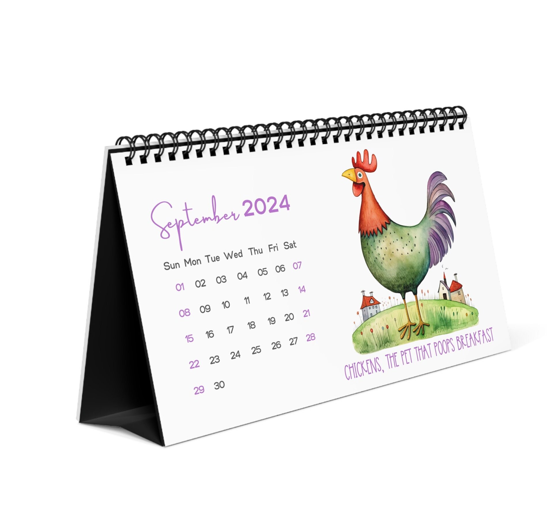 Chicken Lover Calendar, Just a Girl Who Loves Chickens, for Cluck's