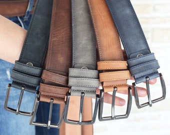 Fathers Day Belt - High Quality Leather Belt - Engraved Personalized Leather Belt - Gift For Fathers - Fathers Day Gift From Wife