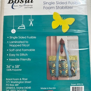 Bosal In-R-Form Single Sided Fusible Foam Stabiliser, 36" x 58" (91.4 x 147.3cm)