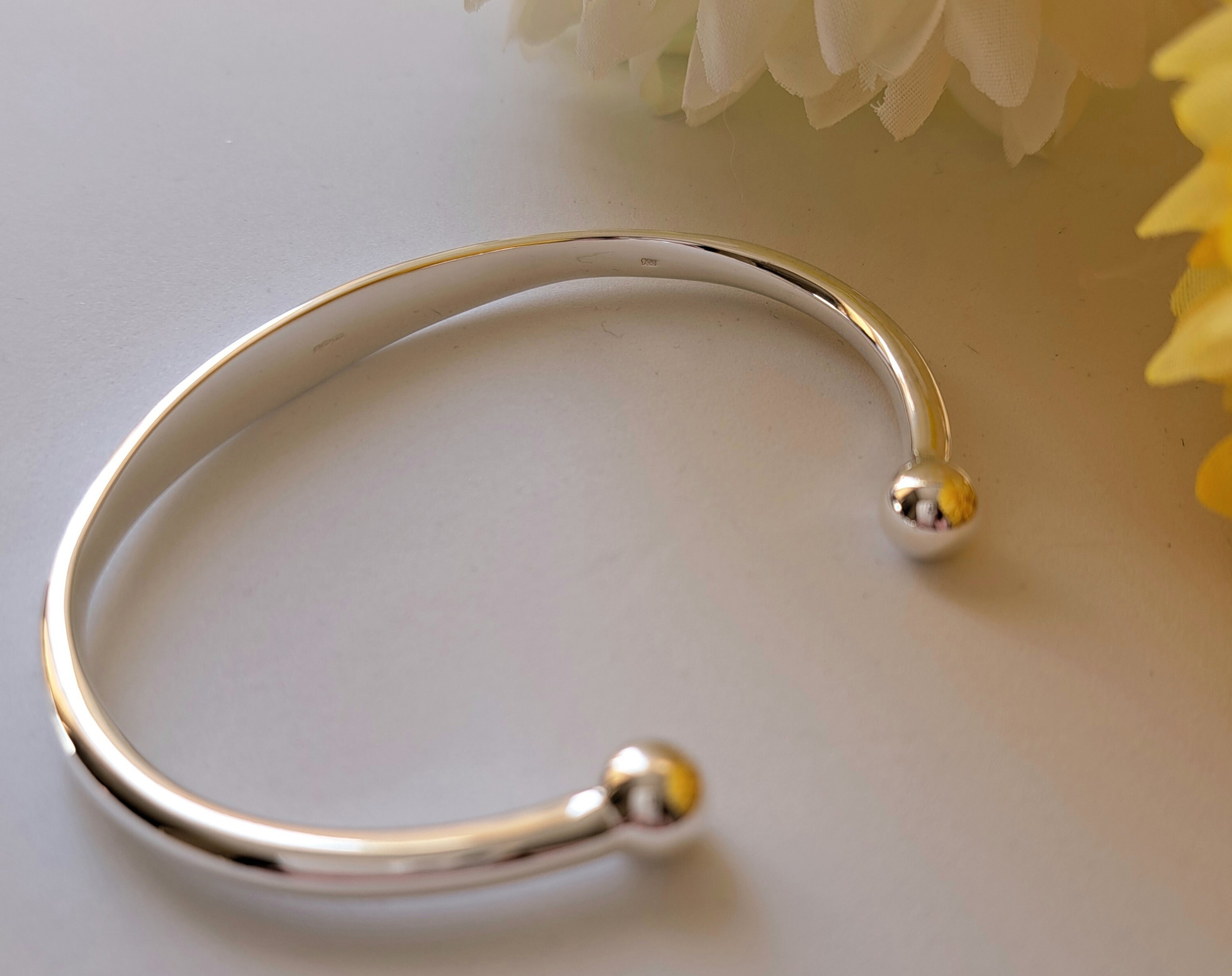 NEW 2022 Sterling Silver 4mm X 70mm Torq Identity Bangle