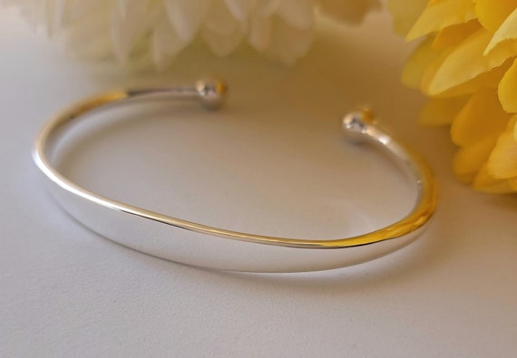 NEW 2022 Sterling Silver 4mm X 70mm Torq Identity Bangle