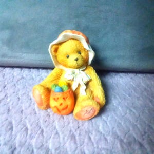Vintage Enesco Cherished Teddies Halloween Connie Bear &quot;Your A Sweet Treat.&quot; 1993. Great Condition.