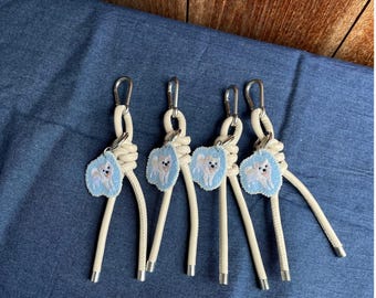 Custom Pet Portrait Bag Charm – Personalized Dog or Cat Keychain | Handmade Pet Lover Gift | Custom Animal I
