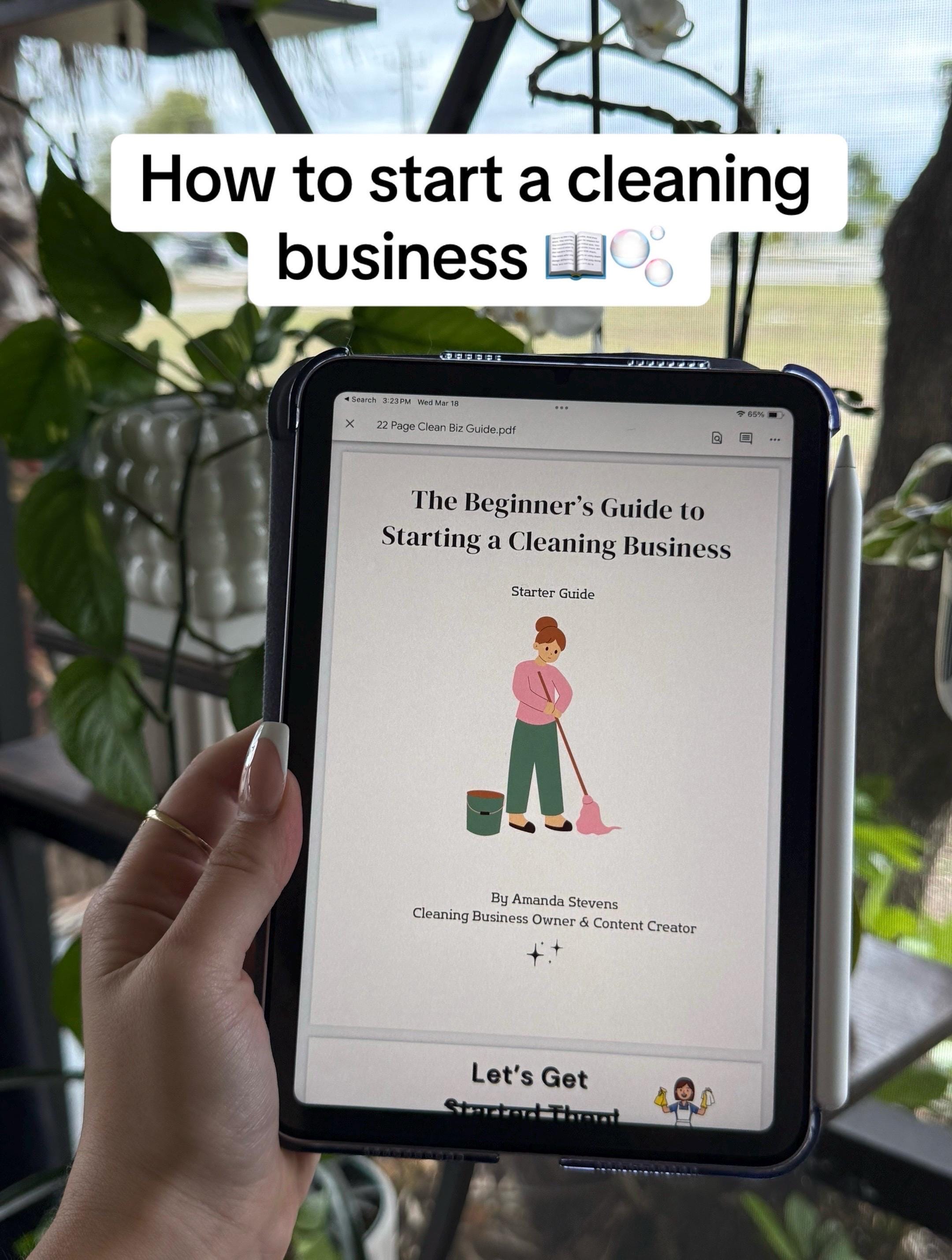 Cleaning Business Startup Guide | 22-page PDF Checklist, Plan (digital