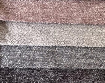 Chenille Veloursstoff, Mélange Optik - 13 Farben - Bezugsstoff, Polsterstoff, Möbelstoff, Dekostoff, Vorhangstoff, Sofastoff, 140 cm breit