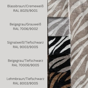 Jacquard fabric, chenille, zebra print – 7 colors; suitable for covers, upholstery, furniture, décor, curtains, and clothing; 140 cm