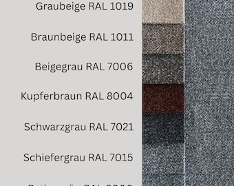 Upholstery fabric, sold by the meter; textured, heathered fabric suitable for furniture, curtains, and decorative use EURO 10.70 per meter.