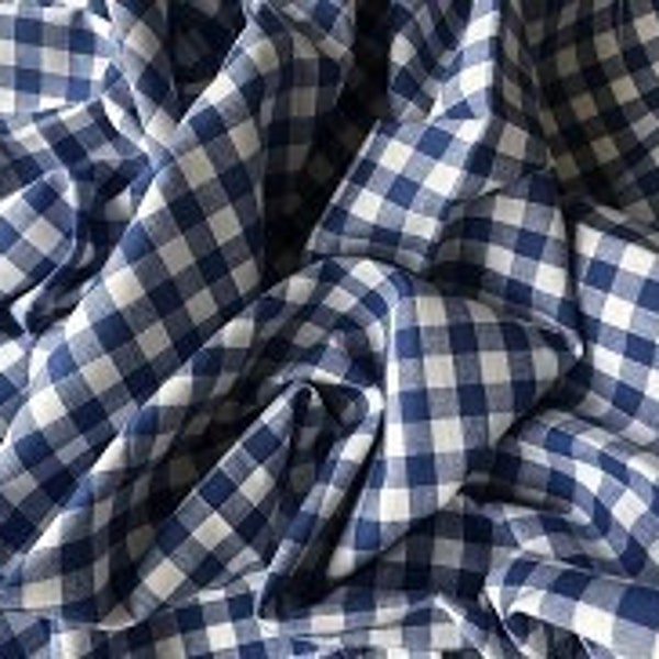 Tissu Vichy Carreau Rouge Bleu Coton au mètre Décoration Campagne Couture Carreau Tissu pour rideaux Tissu pour siège Tissu d'ameublement