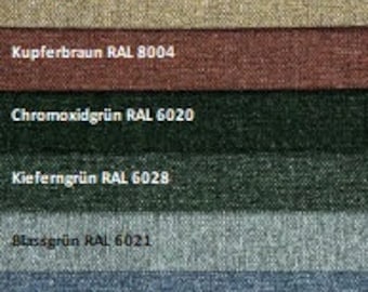 Flat woven fabric by the metre plain upholstery fabric upholstery fabric wall covering flame retardant 16 colours Oeko-Tex EURO 7.90 p.mtr.