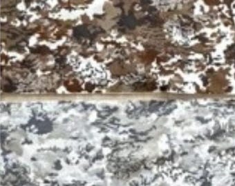 Jacquard Veloursstoff, Camouflage - 4 Farben - Mikrofaser, Bezugsstoff, Polsterstoff, Möbelstoff, Dekostoff, Vorhangstoff, 140 cm breit