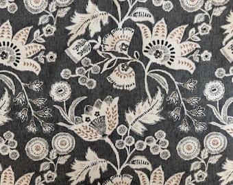 Printed fabric, natural fiber, sold by the meter, decorative fabric, upholstery fabric, furniture fabric, curtain fabric, extra wide