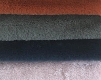 Teddystoff, Kunstfell - 12 Farben, weich & dicht, Bekleidungsstoff, Mantelstoff, Polsterstoff, Bezugsstoff, Meterware, 140 cm