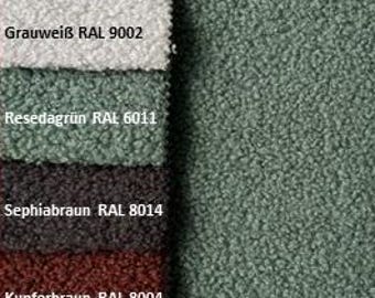 Loop velour velour fabric by the metre single-coloured upholstery fabric upholstery fabric decorative fabric curtain fabric EURO 9.30 p.mtr.