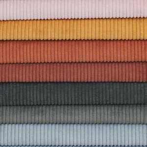 Feincord Stoff Meterware - 18 Farben - Cordstoff, Möbelstoff, Bezugsstoff, Polsterstoff, Sofastoff, Vorhangstoff, 140 cm breit