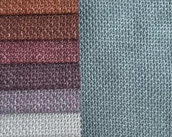 Upholstery Fabric, Furniture Fabric - 20 Colors, Textured Flatweave with 3D Effect, Sofa Fabric, Decor Fabric, by the Metre, 140 cm