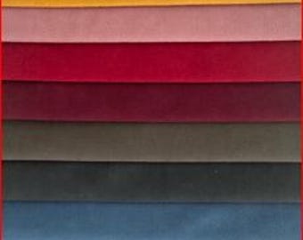 Tecido aveludado, veludo - 20 cores - tecido para estofamento, tecido para móveis, tecido decorativo, tecido para cortinas, tecido para sofás, 140 cm de largura