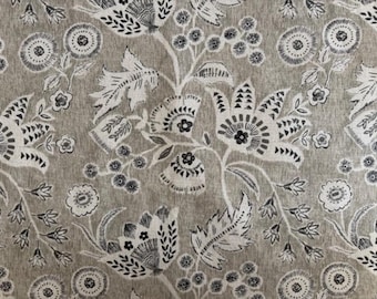 Printed fabric, natural fiber, sold by the meter, decorative fabric, upholstery fabric, furniture fabric, curtain fabric, extra wide