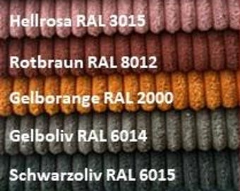 Cord fabric by the meter, upholstery, wide cord, decorative fabric, cover fabric, upholstery fabric, furniture fabric, curtain fabric
