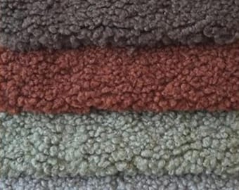 Teddystoff, Teddy Velours, Schafwollcharakter- 10 Farben, weich & blickdicht, Bekleidungsstoff, Polsterstoff, Bezugsstoff, Möbelstoff, 140cm