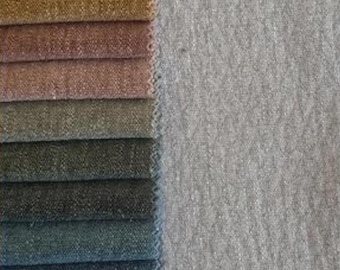 Chenille Veloursstoff, Leinenanteil - 25 Farben - Bezugsstoff, Polsterstoff, Möbelstoff, Dekostoff, Vorhangstoff, 140 cm breit
