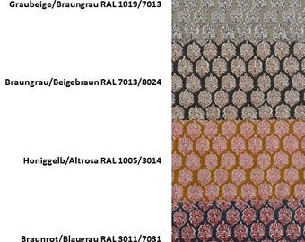 Printed fabric, natural fiber, sold by the meter, decorative fabric, upholstery fabric, furniture fabric, curtain fabric, extra wide