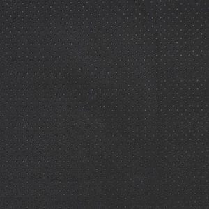 May include: A solid black fabric featuring a fine, uniform texture with a subtle grid of tiny, evenly spaced raised dots across the entire surface. The material displays a consistent dark matte finish with a slight diagonal weave pattern visible.