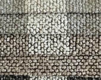 Flachgewebe Handwebstoff Bouclé – 18 Varianten – Deko-Bezug-Polster-Möbel-Vorhang- & Bekleidungsstoff, Meterware, 140 cm breit