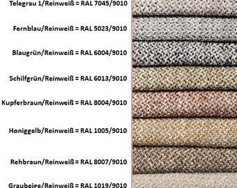 Flat weave textured fabric, boucle fabric, sold by the meter, upholstery fabric, furniture fabric, decorations, EURO 16.70 per meter.