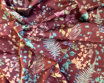 Decorative fabric curtain fabric floral upholstery fabric upholstery fabric fabric by the meter velour 6 colors EURO 16.70 p.mtr.