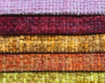 Chenille Veloursstoff - 17 Farben - Bezugsstoff, Polsterstoff, Möbelstoff, Dekostoff, Vorhangstoff, Sofastoff, Kissenstoff, 140 cm breit