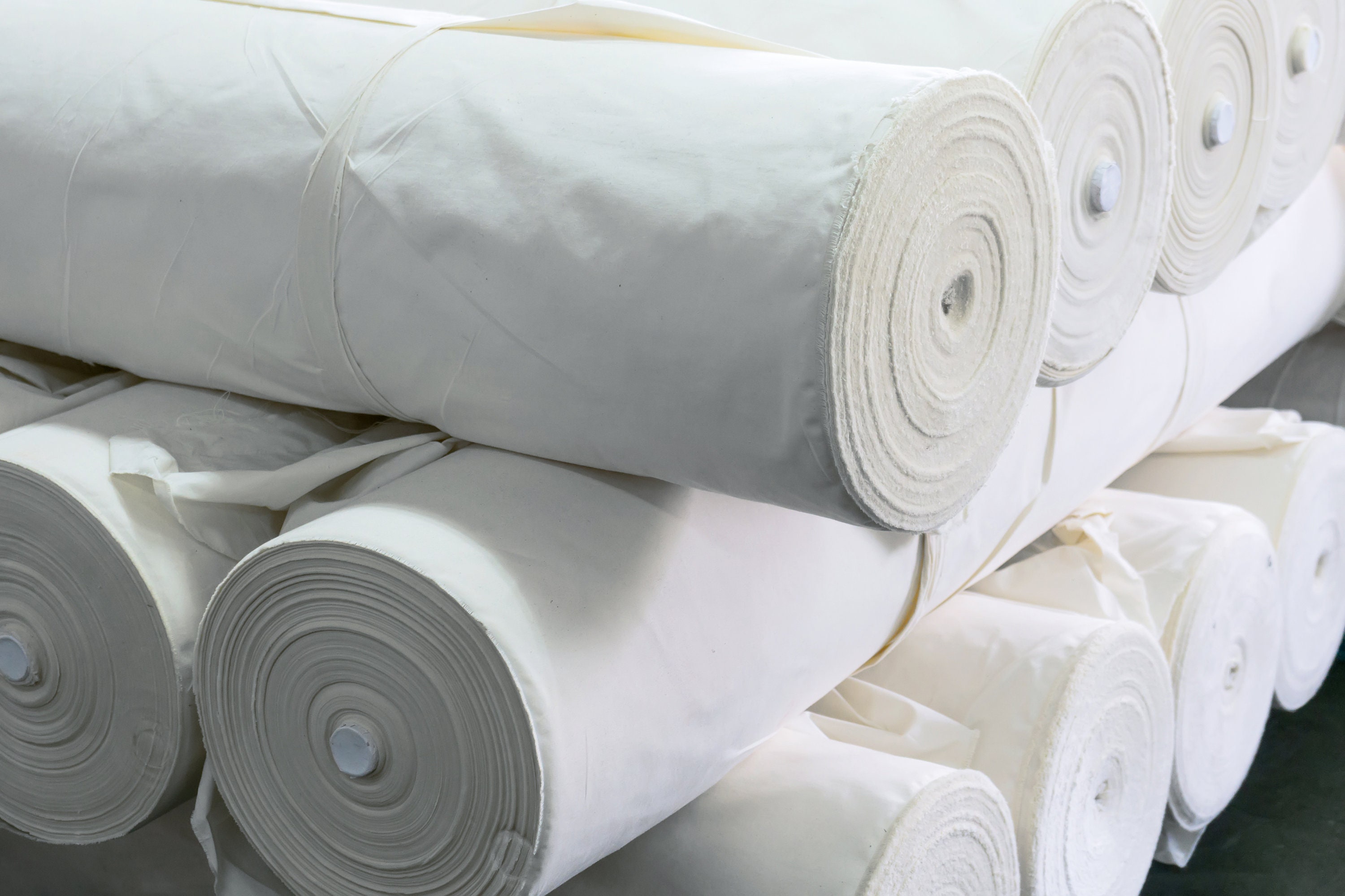 Tessuto Contor In Cotone Ortica B1 Ignifugo - Bianco Sbiancato, Larghezza 320 Cm, Venduto Al Metro Per Decorazioni E Soffitti