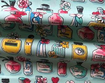 Cotton fabric by the meter perfume decorative fabric curtain fabric tablecloth table runner cushion fabric cover fabric EURO 11.20 p.mtr.