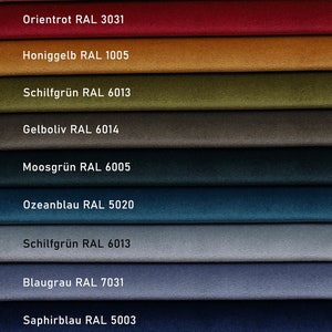 Velour velvet fabric by the metre, upholstery fabric, decorative fabric, curtain fabric , 23 colours, Oeko-Tex, Sofa Curtains Cushions Bed