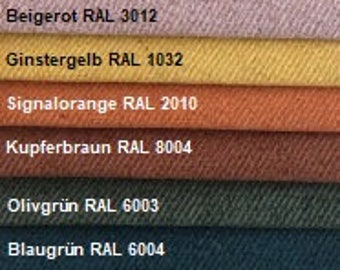 Flatweave twill fabric by the metre plain diagonal stripes Upholstery fabric Upholstery fabric Decorations Wall covering flame retardant