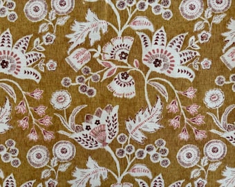 Printed fabric, natural fiber, sold by the meter, decorative fabric, upholstery fabric, furniture fabric, curtain fabric, extra wide