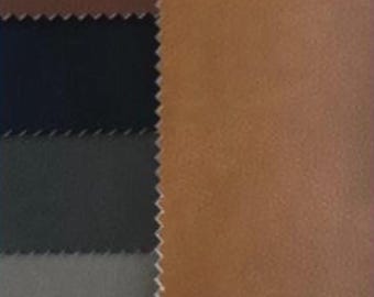 Faux Leather, Full Grain Leather Look, Leather Alternative - 10 Colors - Upholstery, Furniture, Decor Fabric, By the Metre, 140 cm