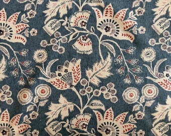 Printed fabric, natural fiber, sold by the meter, decorative fabric, upholstery fabric, furniture fabric, curtain fabric, extra wide