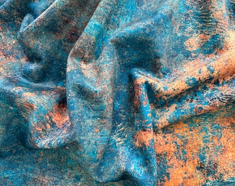 Velour microfibre print fabric by the metre upholstery fabric upholstery fabric curtain fabric EURO 17.70 p.m.