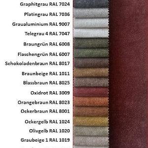 Velour Chenille Fabric Sold by the Meter Decorative Fabric Upholstery Fabric Furniture Fabric Curtain Fabric 21 Colors EURO 8.40 per meter