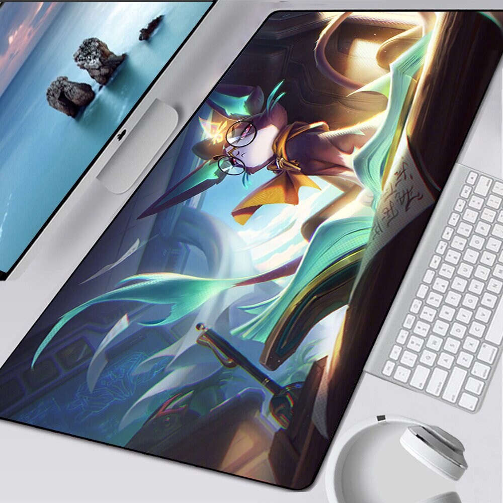 Discover Yuumi League of Legends Desk Mat