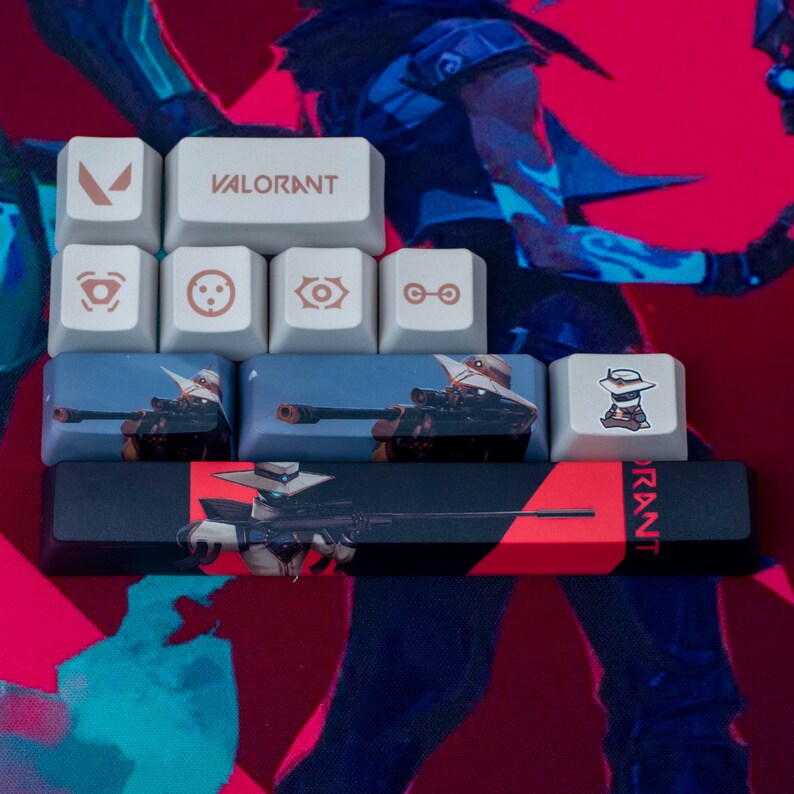 Valorant Cypher Custom Keycaps Best Gift for Valorant Player Etsy