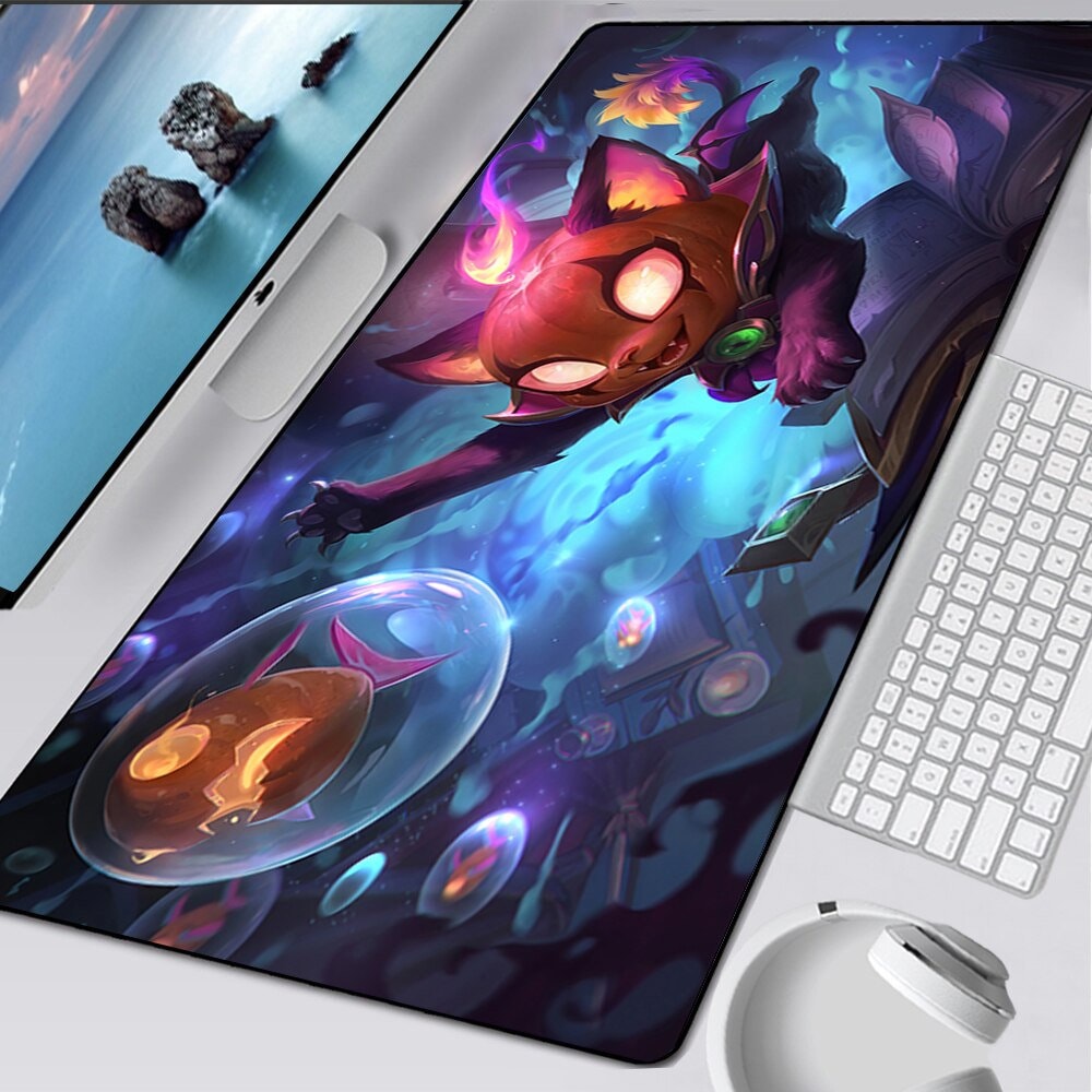 Discover Yuumi League of Legends Desk Mat