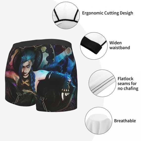 Arcane Jinx Underwear Sexy Boxer Short League of Legends Bottom