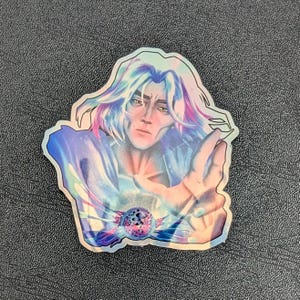 Viktor Arcane LOL Holográfico Adesivo Único | Anime | Mangá | Adesivo Inspirado em Fan Art | Letterbox Surprise | Brilho à Prova D'Água