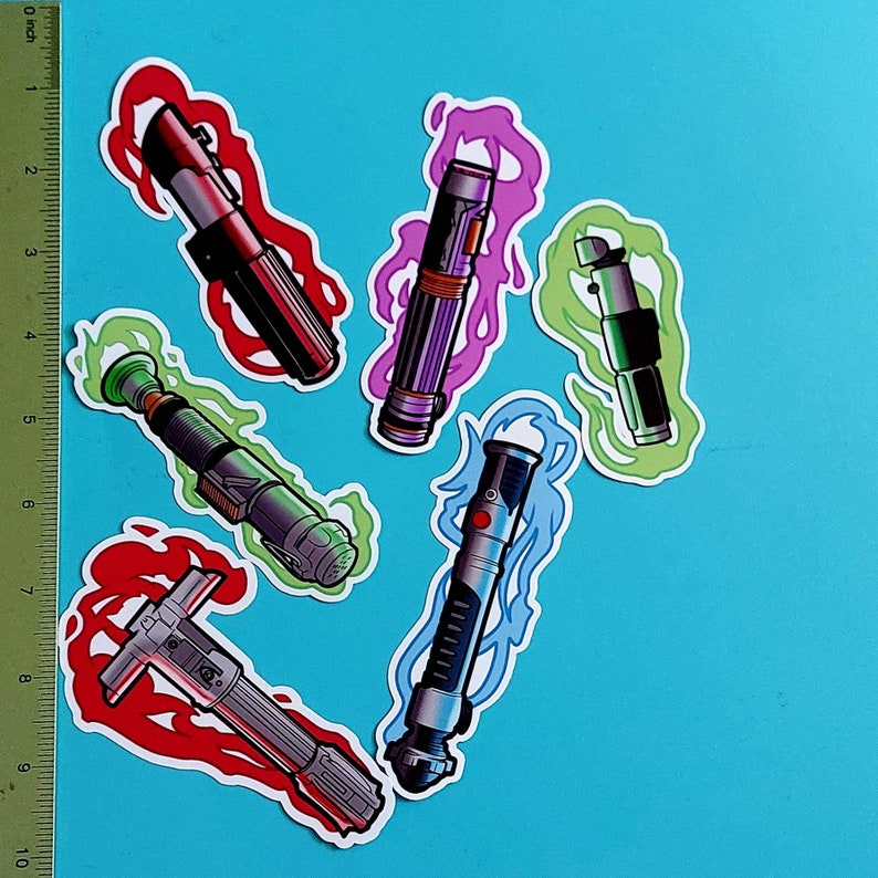 Star Wars Stickers Pack X6 Glossy Decal for Laptop Etsy