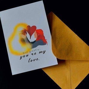Cacher l'anglais Mais surtout, votre carte de voeux Wanda Vision de mon amour | | Amour | Anniversaire | Carte d'occasion | Cadeau | Marvel