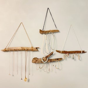 Driftwood Jewelry Organizer I Jewelry Holder I Necklace Holder I Boho Decor I Room Decor I Handmade Jewelry Hanger I Driftwood Wall Art