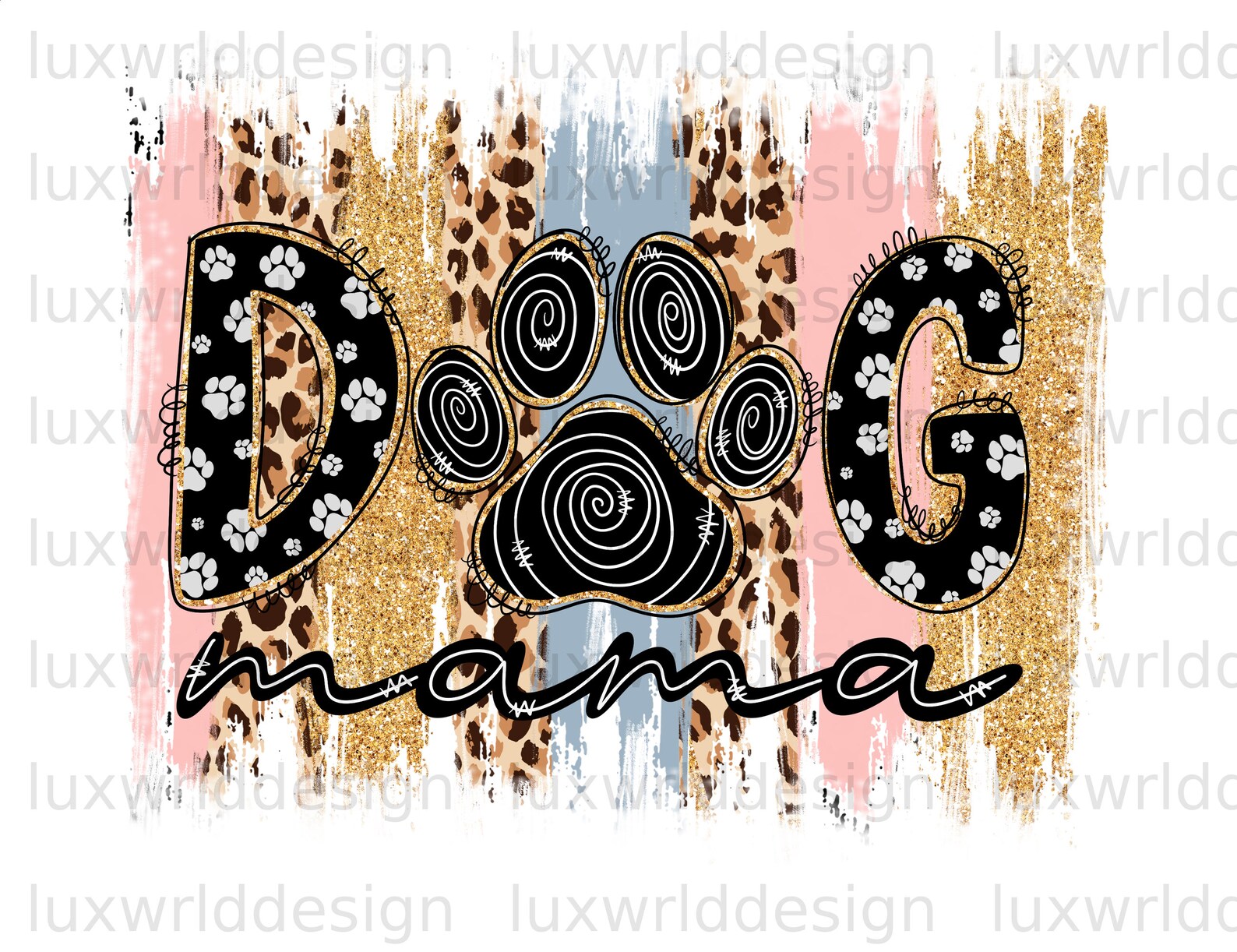 Dog Mama PNG | Dog Png | Leopard | Dog Mom Png | Sublimation Design ...
