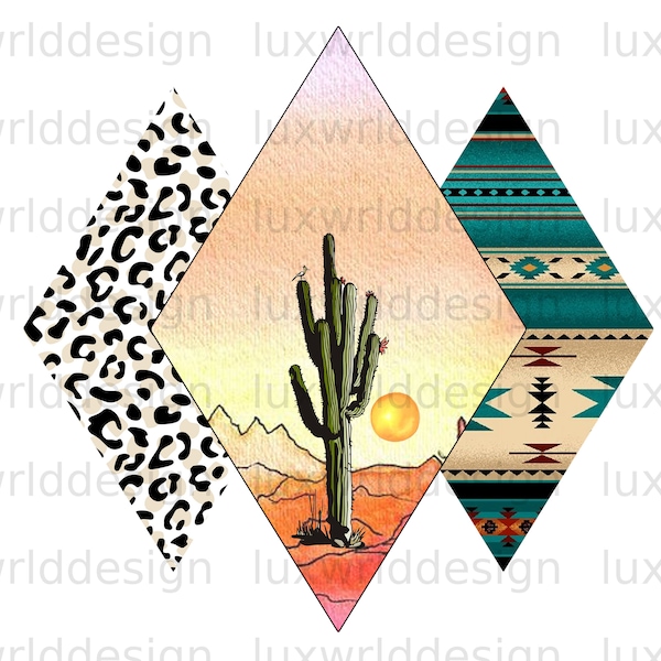 Kaktus Azteken Leopard PNG | Western png | Western Design | Sublimationsdesign | Digitales Design Download | Sublimieren Designs | Westernhemd