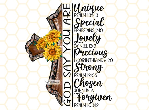 God Say You Are PNG | Faith Clipart | Christian Png | Sublimation Design | Digital Design Download | Christian Quotes | Religious Png